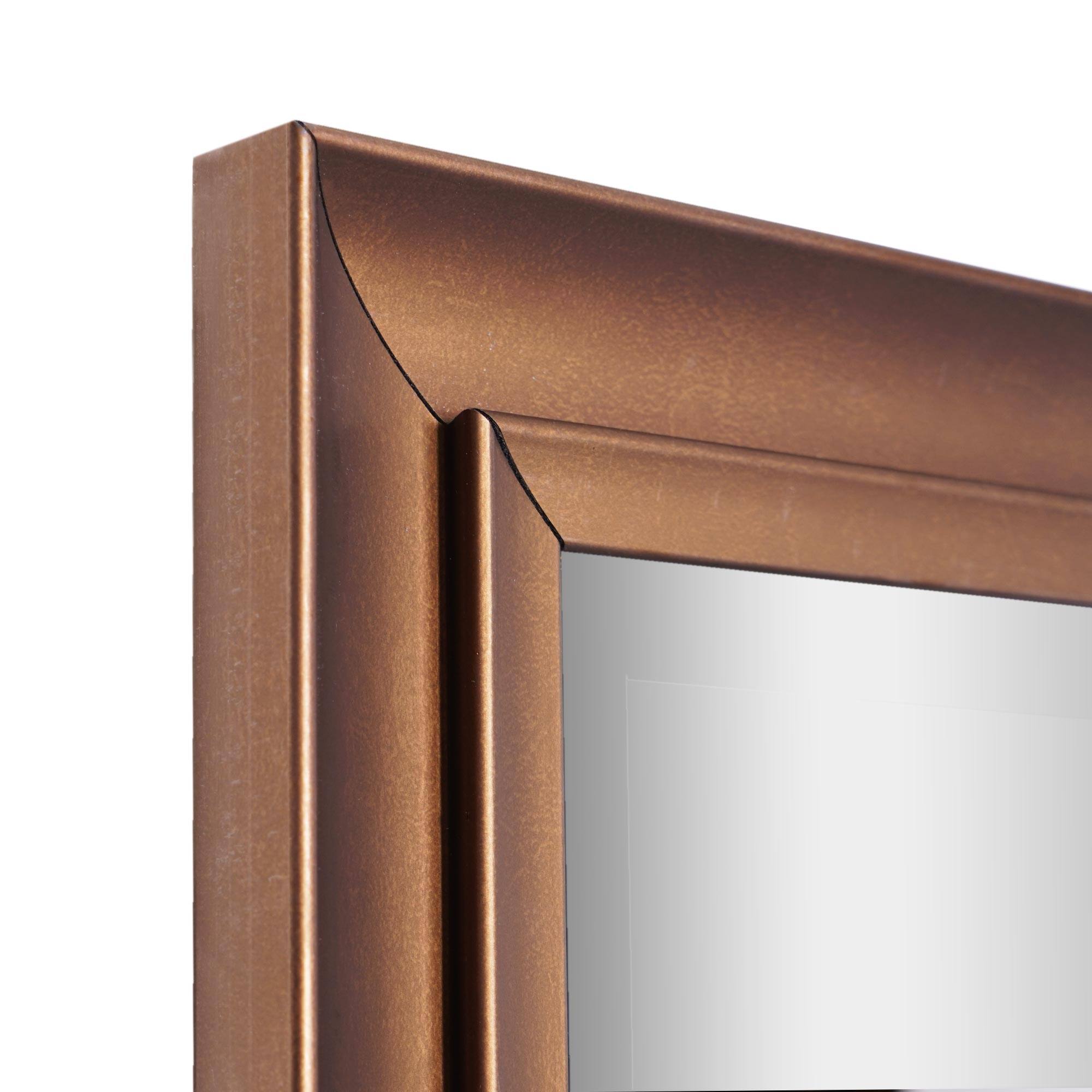 Antique Gold Classic Frame Rectangular Beveled Wall Mirror - 26" x 32"